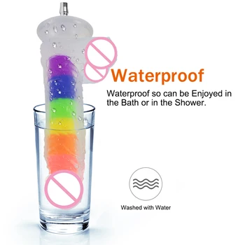 ROUGH BEAST Rainbow Colored Dildo Accessary for Vac-u-Lock Sex Machine Attachment for Masturbation Fuck Machine for Women Man 3