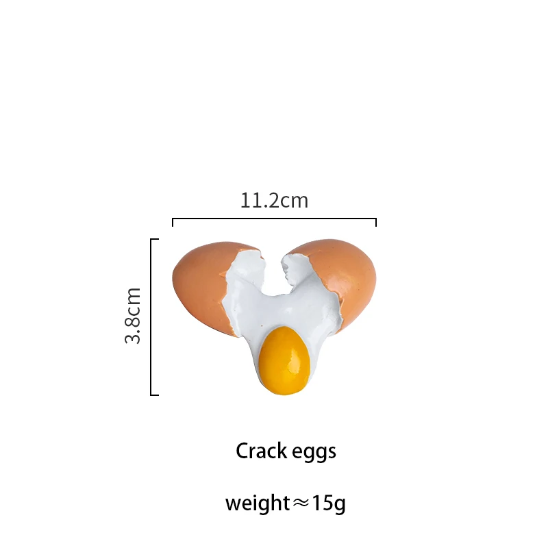 MDZF Сладкий 1 шт. маленькие удобные пищевые формы сувенирные магниты для холодильника магнитная наклейка хлеб Овощной чашки мультфильм наклейка на холодильник - Цвет: Crack eggs
