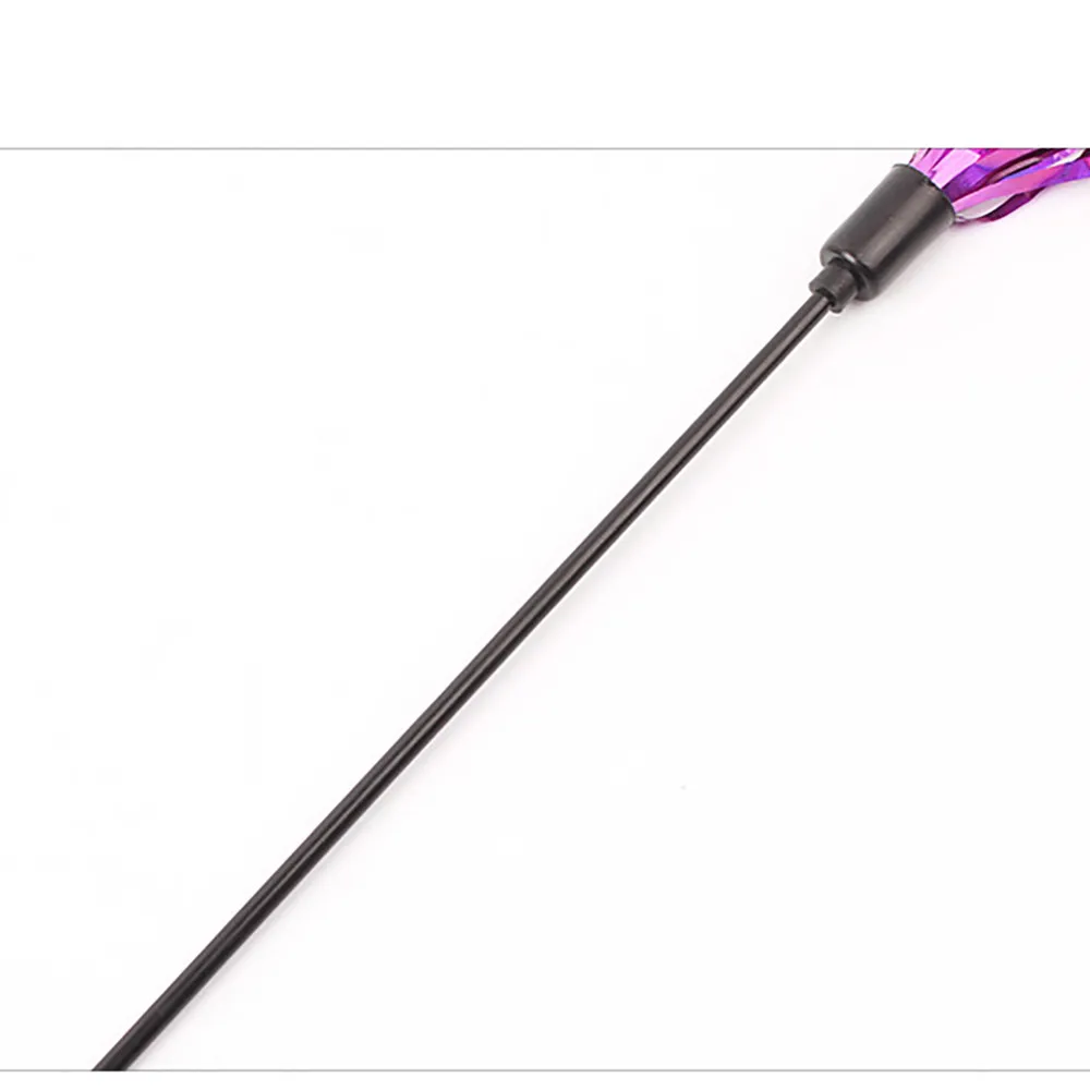 1pc Kitten Cat Teaser Interactive Toy Rod With Coloured Ribbon Funny Colorful Rod Teaser Wand Toys одежда для собак ropa perro