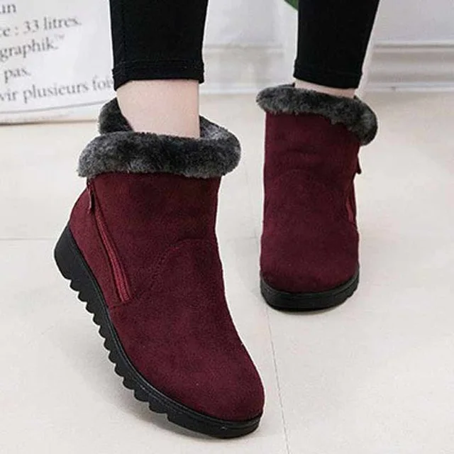 

Winter Women Keep Warm Snow Boots 2020 Non Slip Casual Flat with Keep Warm women's Boots Shoes Ankle Boots Woman botas mujer