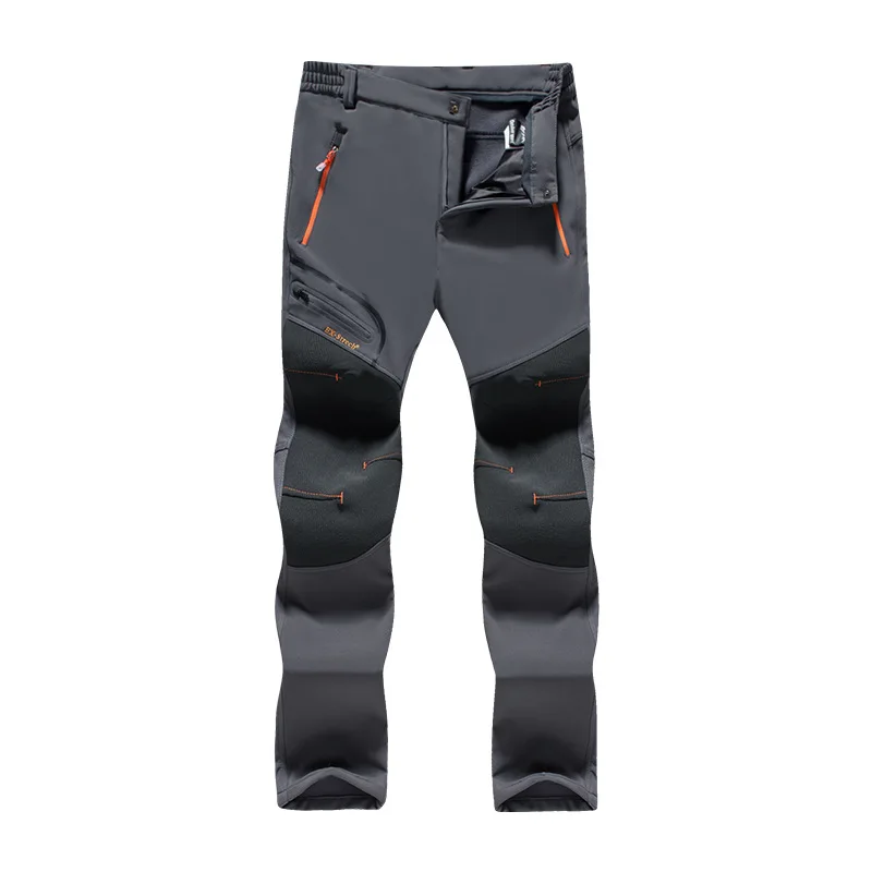 Women Grey Pants TWTOPSE зимние спортивные штаны для велоспорта для мужчин и женщин, флисовые водонепроницаемые штаны для горного велосипеда, для шоссейного велосипеда, теплые термо брюки для пешего туризма и велосипеда - Цвет: Women Grey Pants