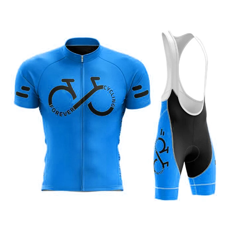 Unisex 2021 Cycling Jersey Sets Clothing Bikewear Summer Breathable Bicycle Team Racing Uniform Bib Shorts MTB Suit 9D Gel Pad