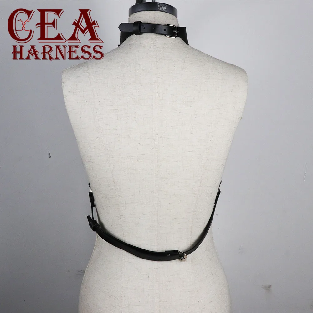 CEA.HARNESS, сексуальный бюст, подвязки для женщин, эротические аксессуары, пояс-цепочка, бюстгальтер, подтяжки, удерживающие ремни, чокер, связывание, ремни