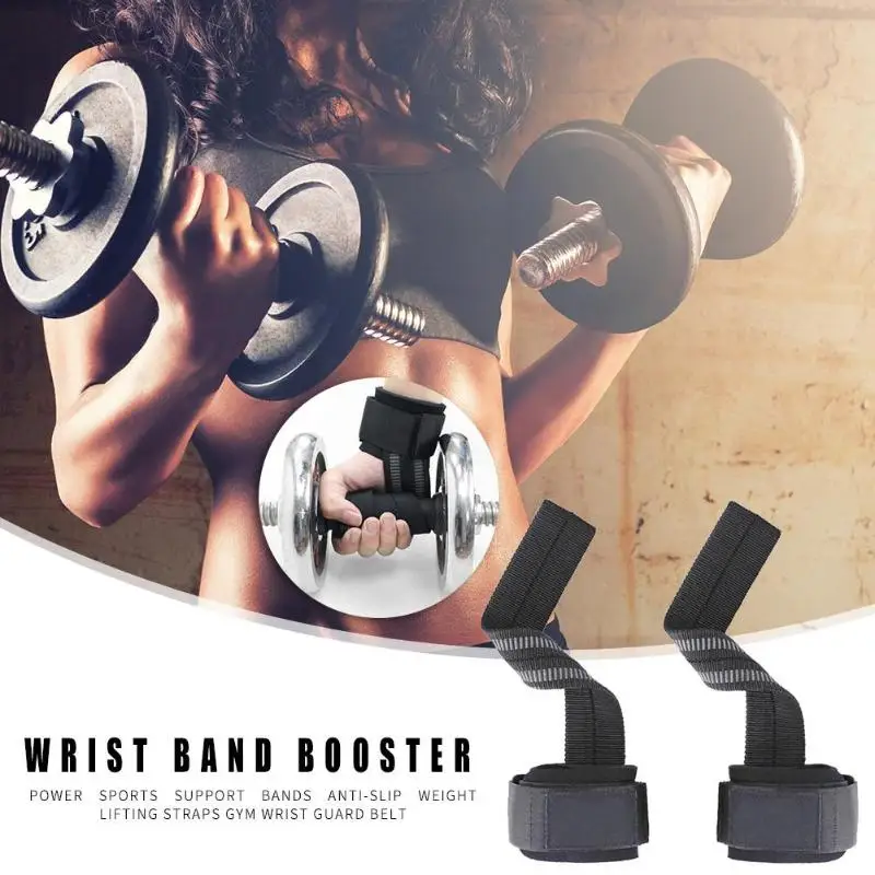 Durable Weight Lifting Straps Solid Color Fitness Training Barbells Bands Anti-slip Weight Lifting Straps Hand Wrist Belt