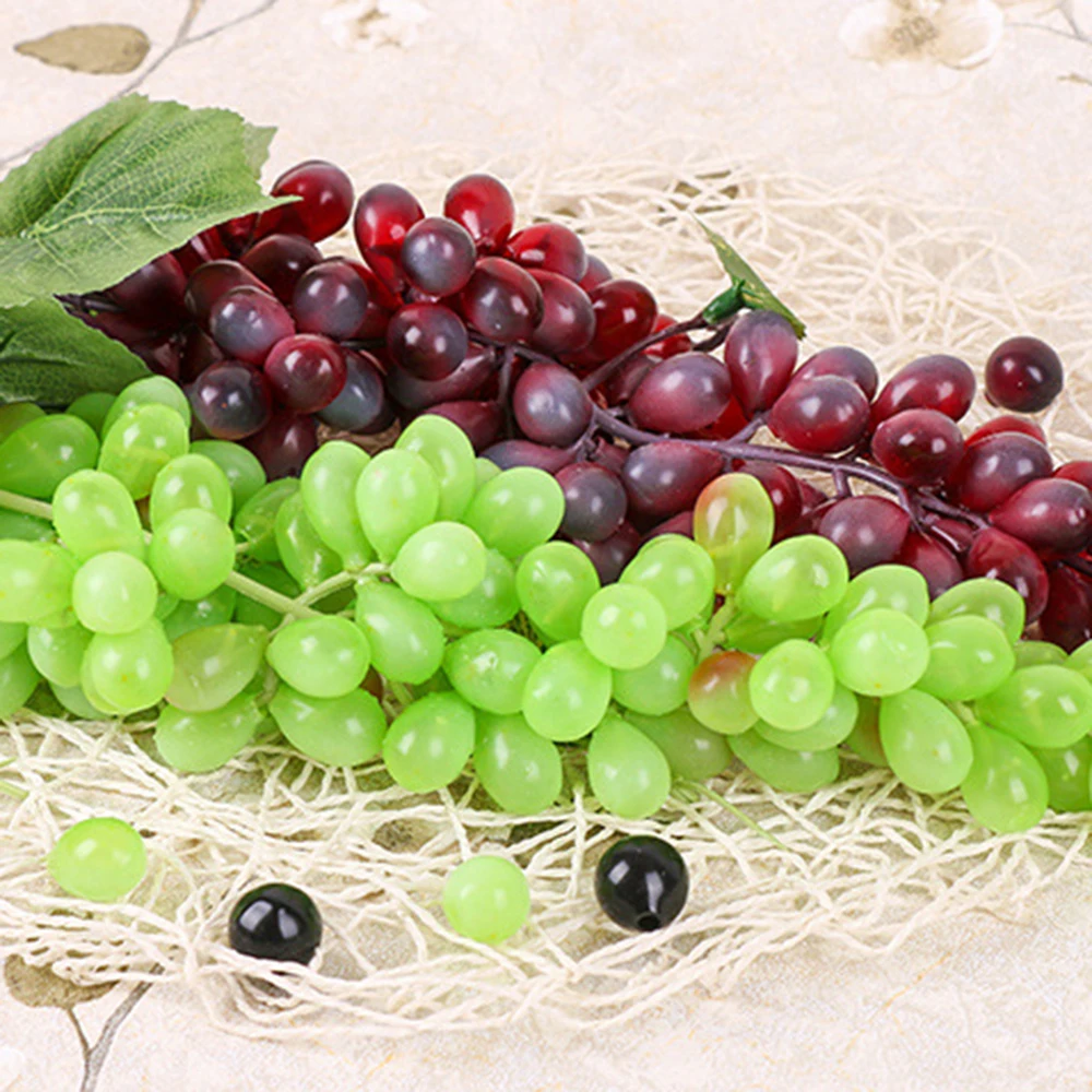 1pcs Artificial Fruit Artificial Grape DIY Plastic Fake Fruit Christmas Home Wedding Decoration Simulation Fruit dropship ping