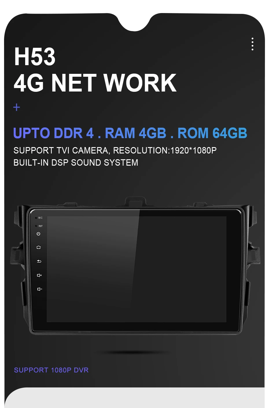 Isudar H53 4G Android 1 Din Авто Радио для Toyota/Corolla E140/150 2007-2011 Автомобильный мультимедийный gps 8 ядерный ram 4G камера DSP ips DVR
