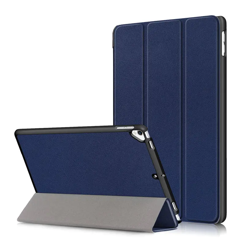 Чехол для iPad 10,2 чехол для Apple iPad 7th 10," A2200 A2198 A2232 Smart Cover Funda Магнитная Складная подставка+ подарок - Цвет: Dark blue