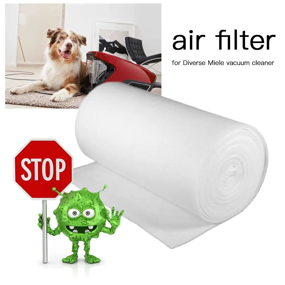 

10pcs/set Micro Filter/air Filter/engine Filter Exhaust Emicro Filter Cut Into About 195x90mm For Diverse Miele Vacuum Cleaner