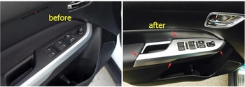

Yimaautotrims Matte Interior Fit For Suzuki Vitara Escudo 2015 - 2020 Door Armrest Window Lift Control Button Panel Cover Trim