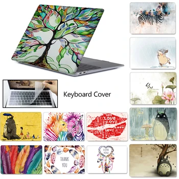 

Laptop Case For MacBook Touch ID Air 13 A1932 Air Pro Retina 11 12 13 15 13.3 Touch Bar New A2159 Laptop bag +Keyboard Cover