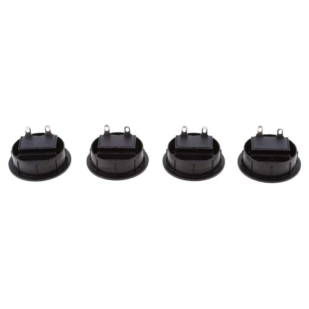 4 pcs Push-Type Speaker Terminals, Plastic Casing 2 Position Speaker Box Binding Post Terminal Cup Round Spring Clip