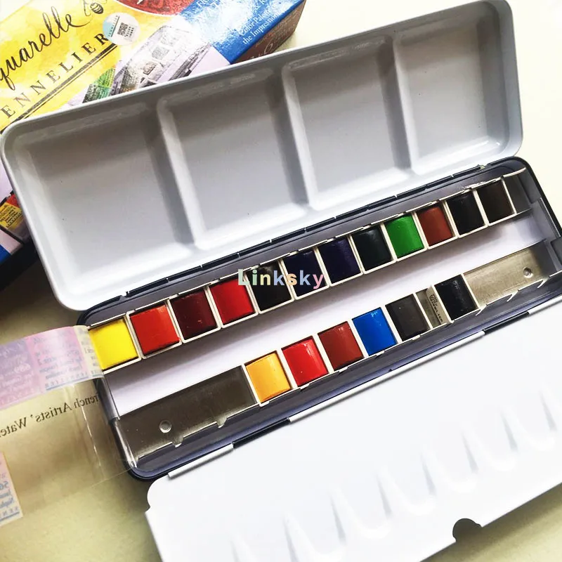 Sennelier Professional Watercolor Review l'Aquarelle 98 Color Chart Vi