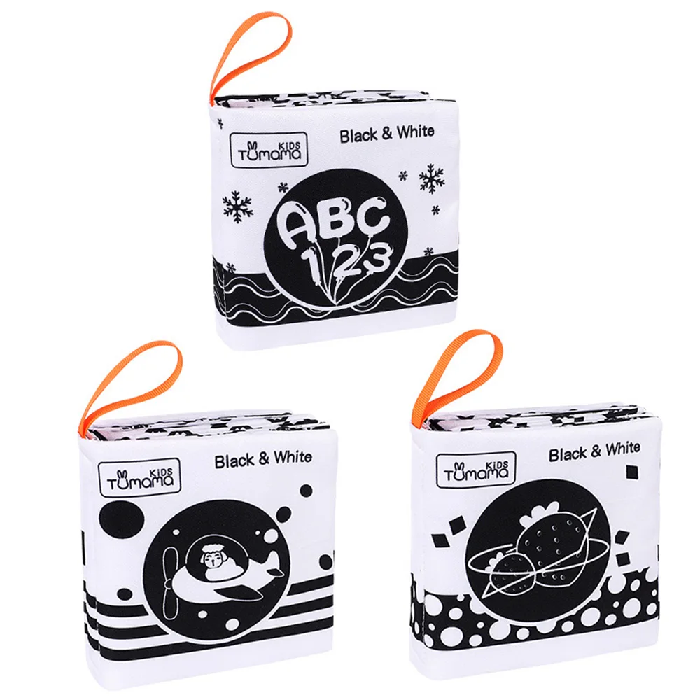 Livros de Pano de Bebê Livros de Desenvolvimento Aprendizagem Precoce Brinquedos Educativos Preto Branco Pano Macio Desenhos Animados Animais Infantis 3 Pçs 10 Computers & Electronics