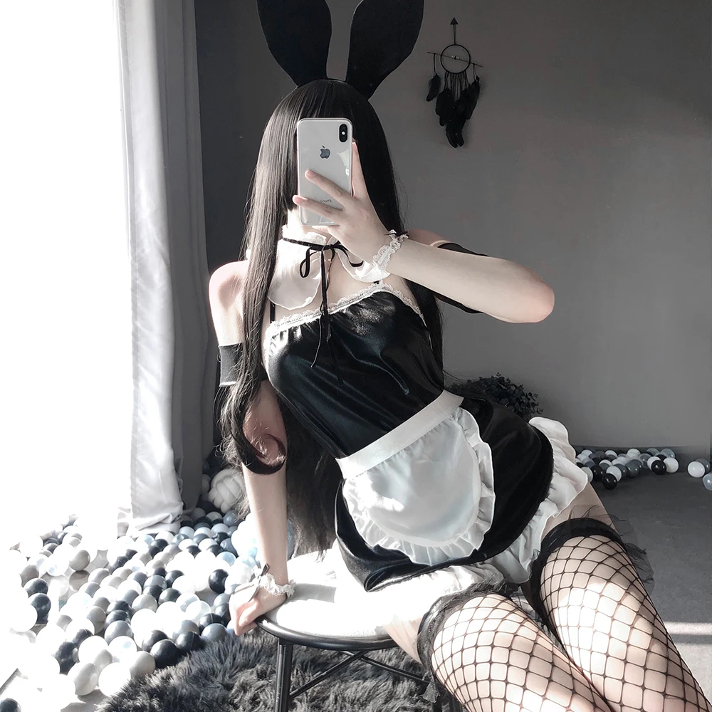 

Erotic Role Play Cosplay Lolita Sleepwear Womens Exotic Set Porno Sexy Lingerie Women Bunny Girl Costume Uniform Babydoll Dress