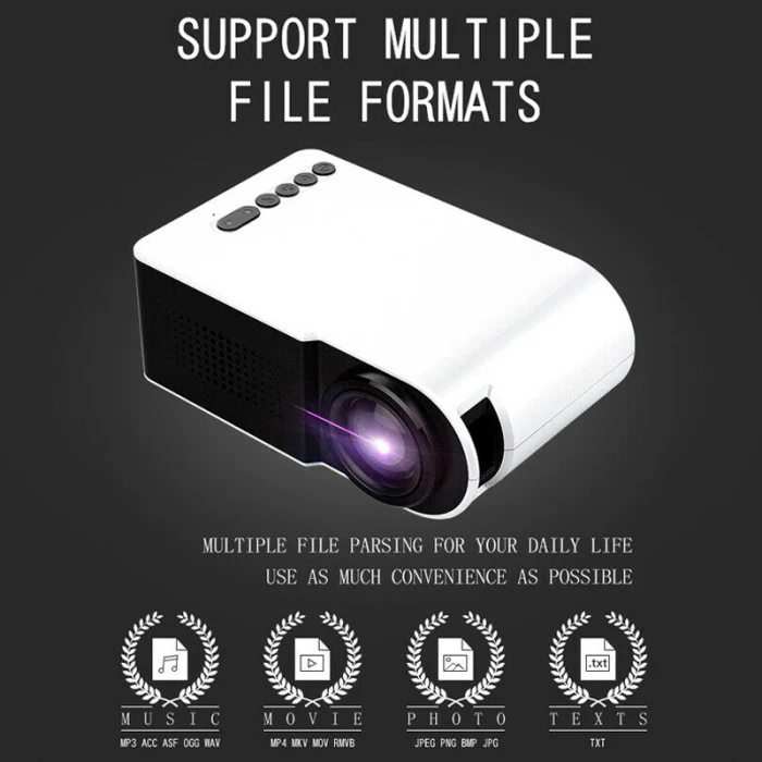 Мини бытовой проектор HD 1080P портативный домашний кинотеатр проектор NC99