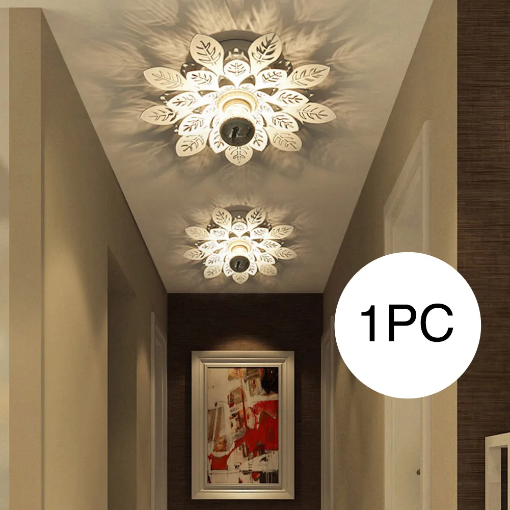 

Energy Saving Replacement Flower Shade Led Ceiling Lamp Living Room Aisle Night Bedroom Decor Light Wall Mount Interior Bright