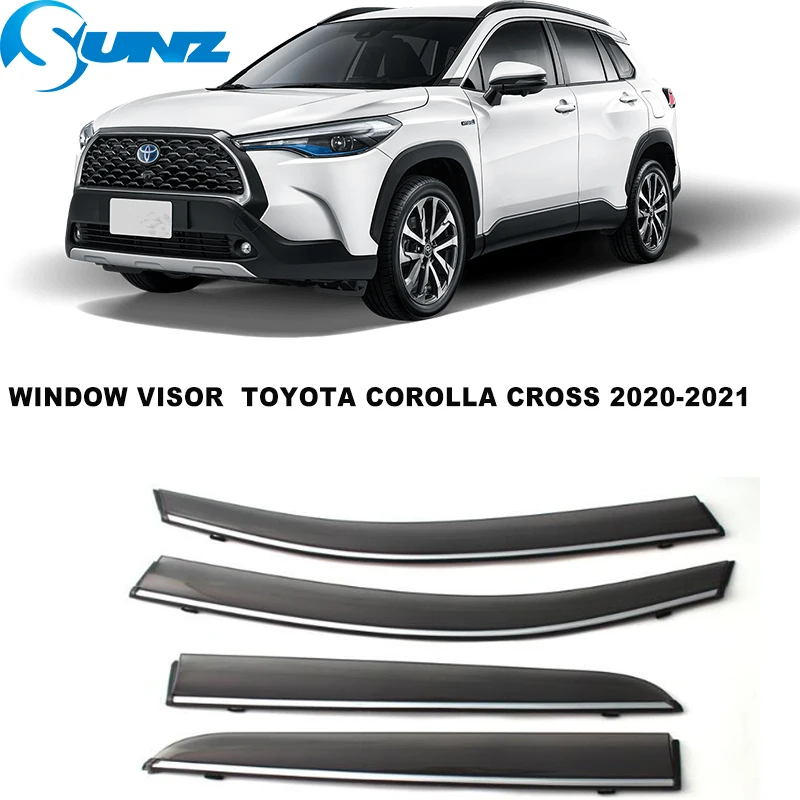 Window Deflectors For Toyota Corolla Cross 2020 2021 4pcs Window Visors