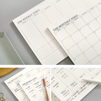 

School Supply Recording Simple Tearable Notepad Schedule Memorandum Writing Office Business Day Plan Portable Memo Pad Thickened