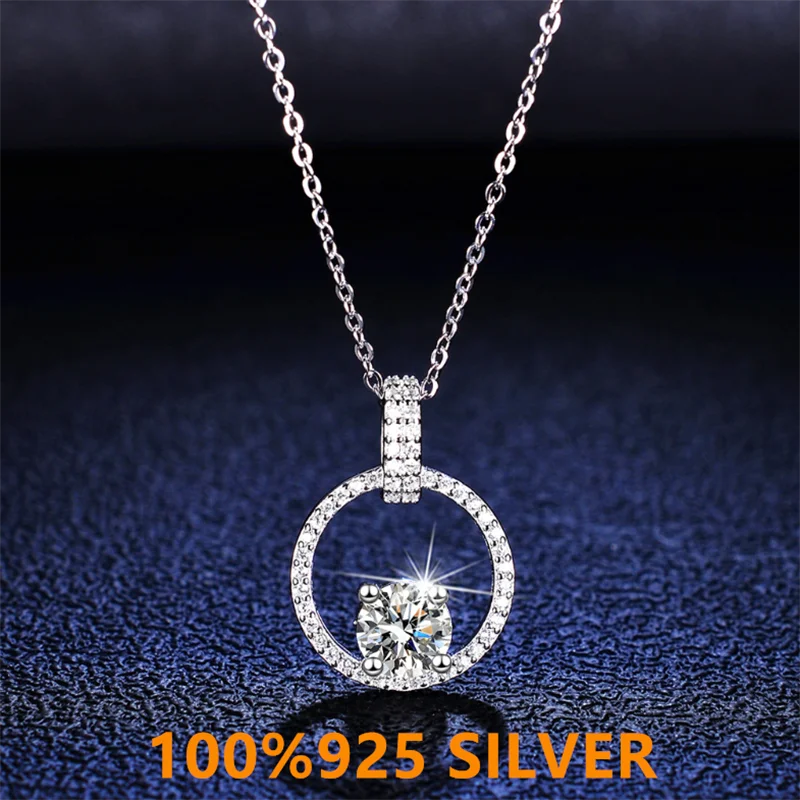 Женское колье с подвеской из серебра 100% пробы | Украшения и аксессуары