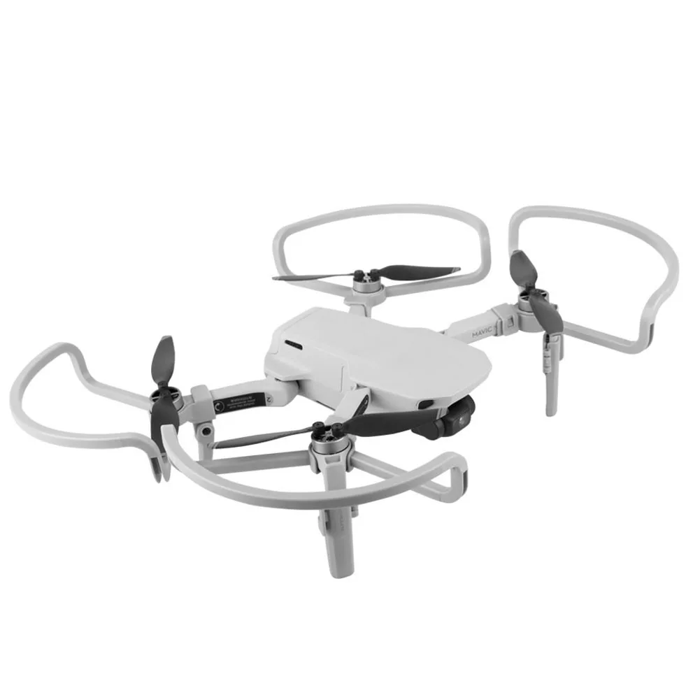Buy Props Anti Collision Ring Landing Gear Bumper Heighten Protection Drone Quick Release Propeller Guard Set For DJI Mavic Mini