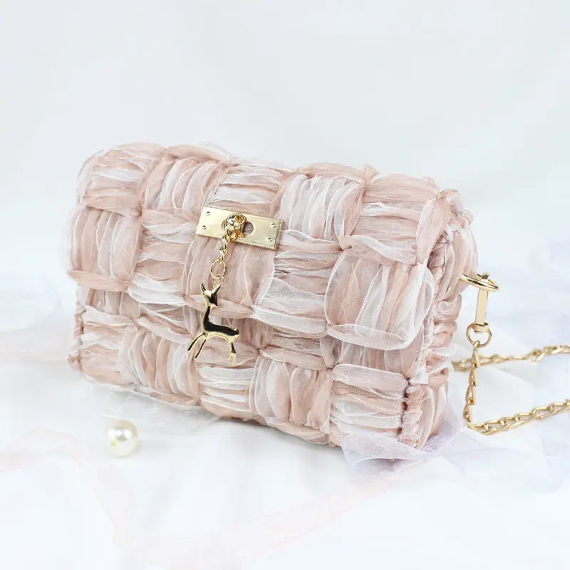 Practical Bag Handmade Mesh Cloth Bag Making Materials Handcraft Latch Hook Bags Weaving Material DIY Making Accessories craft supplies