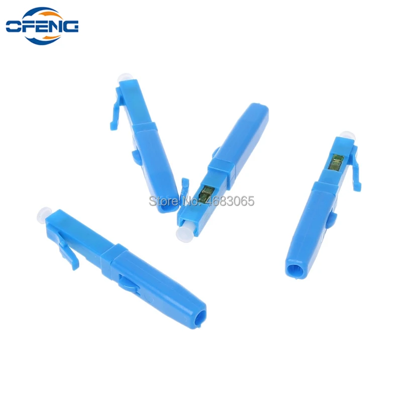 50Pcs FTTH LC fast connector LC UPC single mode SM telecom level communication equipment optical fibre field connector