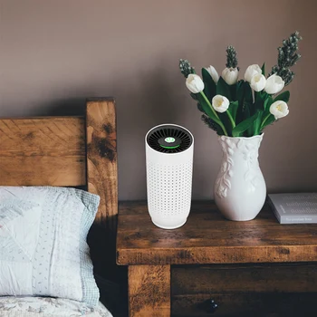 

Air Purifier For Home True HEPA Filters Compact Desktop Purifiers Filtration with Night Light Air Cleaner