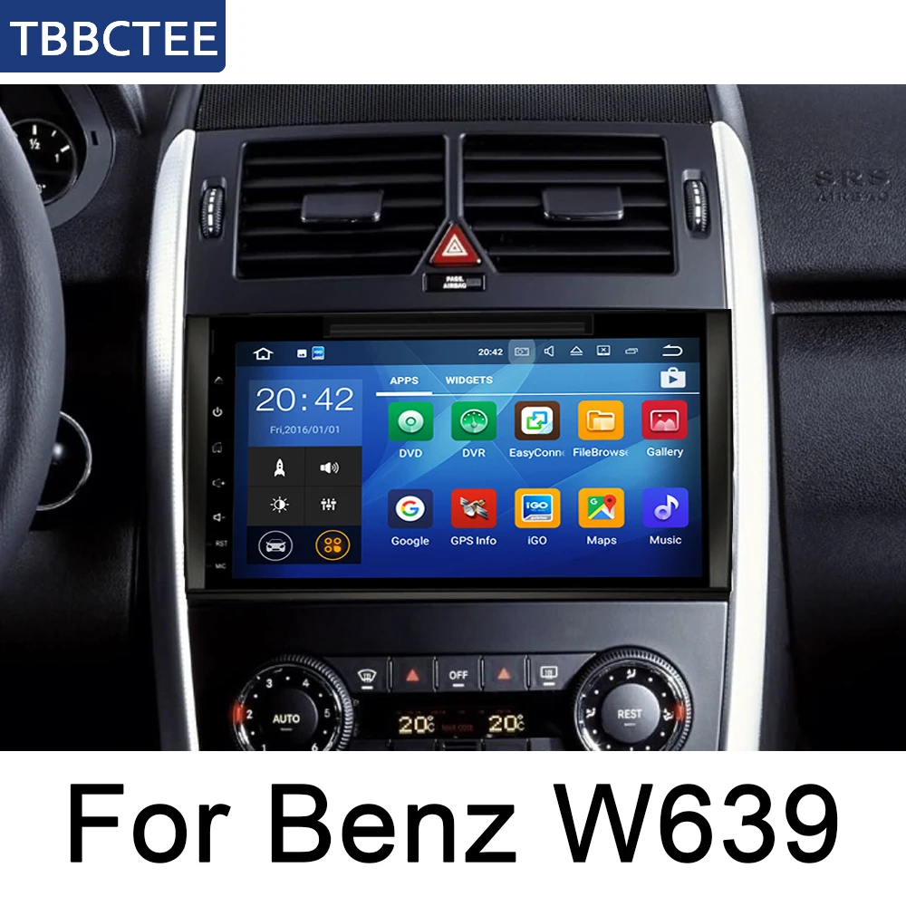 Автомагнитола для Mercedes Benz W639 2003 ~ 2012 NTG мультимедийный плеер GPS навигация Android