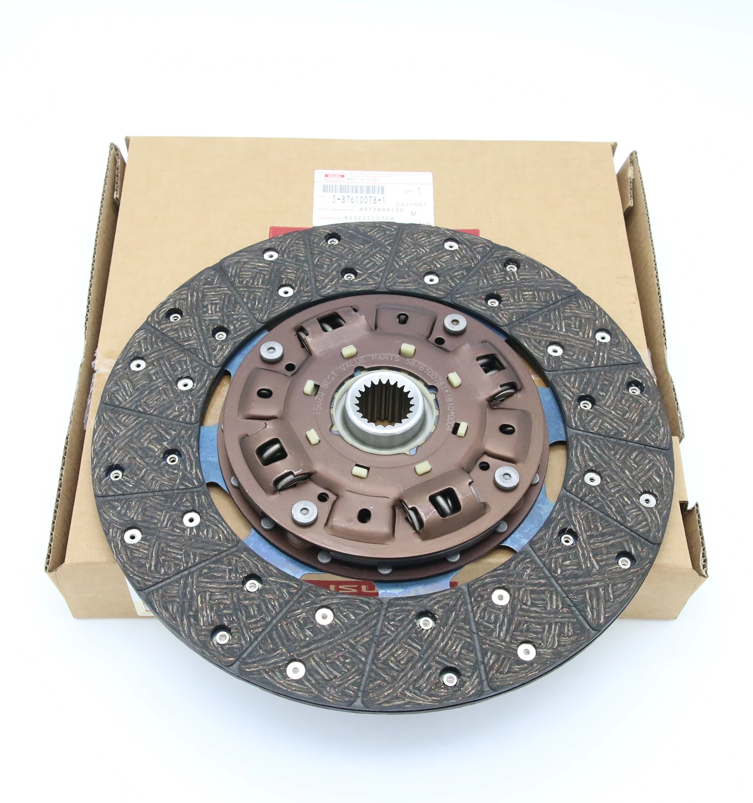 

4HE1 5-87610078-1 5876100781 Genuine BVP Parts NPR70 Truck Clutch Disc for isuzu 8973899100 8-97389910-0