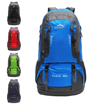 

High Capacity Waterproof Durable Outdoor Climbing Backpack Unisex Hiking Athletic Sport Wear Resistant Polyester