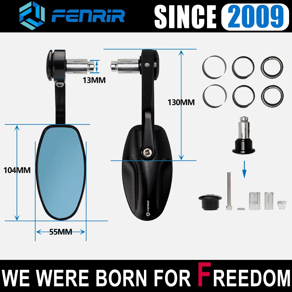 Боковое зеркало для мотоцикла с ЧПУ Кафе Racer Benelli Royal Enfield Honda Kawasaki Suzuki KTM BMW Ducati Triumph