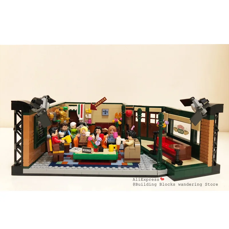 

2020 New Classic American Drama Friends BigS Bang Theory Cafe Model Building Block Bricks legoinglys 21302 Toy Gift Kids