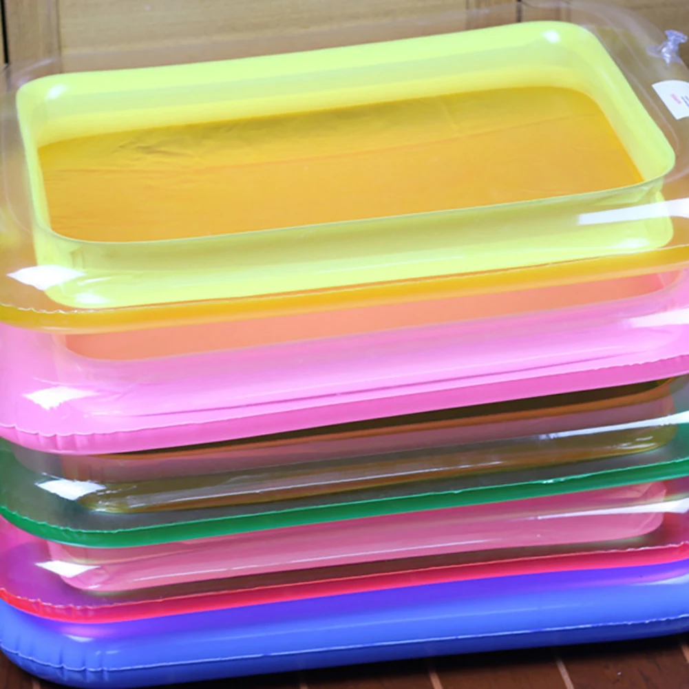 kids toys Portable Multicolor Inflatable PVC Sandbox Plate Beach Playing Tray Kids Toy New