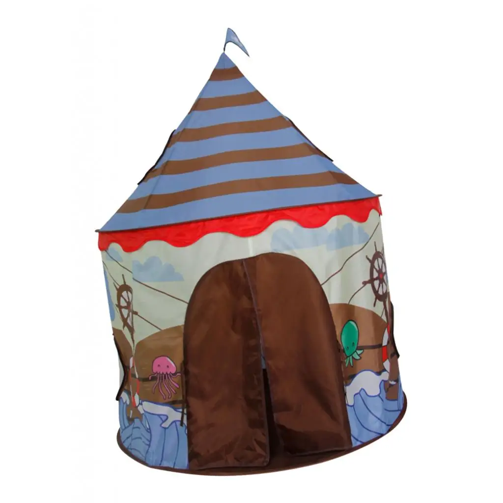  Up Kids Tent, Boys and Girls Castle Playhouse, for Children Indoor and Outdoor Activities, 100 x 130 cm