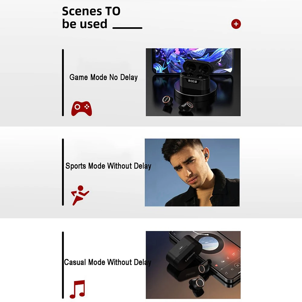 Original Lenovo Lp12 Tws Wireless 
