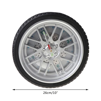 

Accurate Clock Decoration Clock Tire Shape Bar Wall Home Decoration R9JC