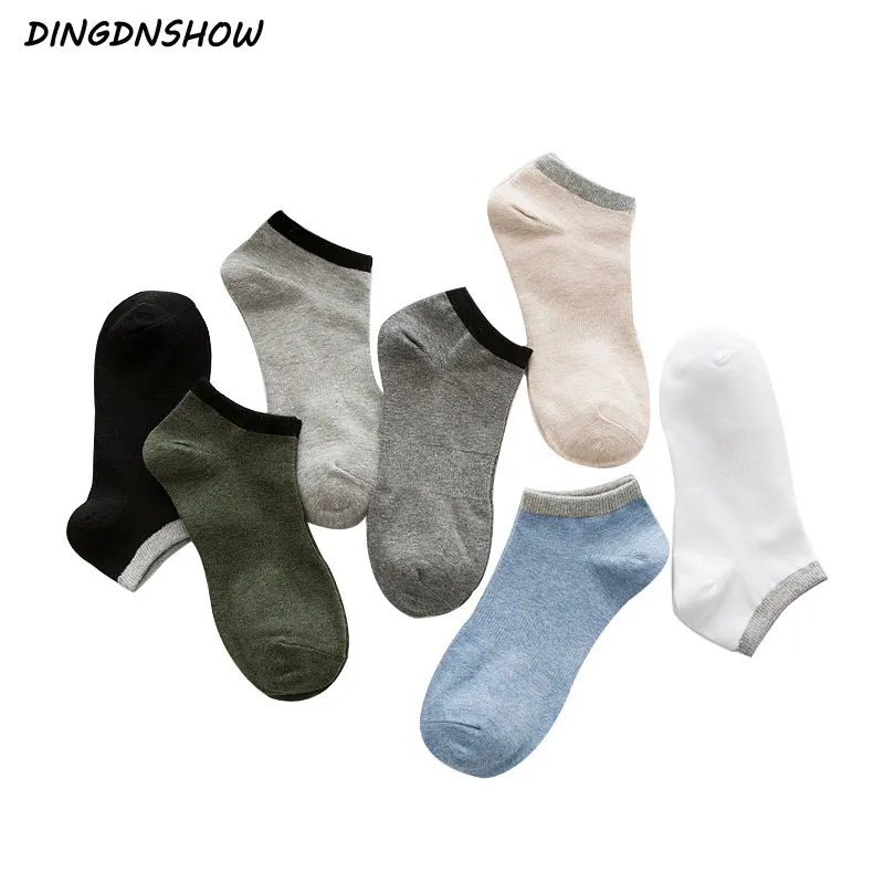 

[DINGDNSHOW] 2020 Fashion Socks Men Cotton Solid Outdoor Sports Sock Breathable Short Ankle