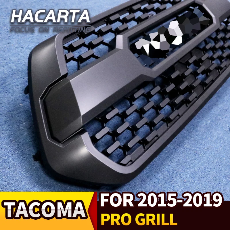 Передняя решетка для Tacoma TRD PRO 2016 17 18 2019 Черная гонок пластиковые автомобильные