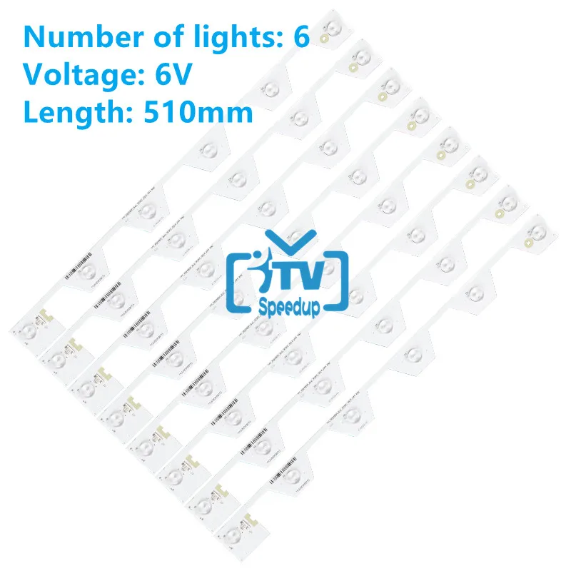 

8pcs LED Backlight strip For THOMSON U50S6806S L50E5800A LVU500NDEL SW-4C-LB5006-YH2 LB5006-HR2 LB5005 TMT_50E5800_8X6_3030C