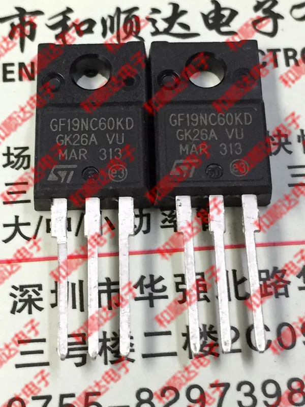 5 шт./STGF19NC60KD TO-220F 600V 19A TO220F