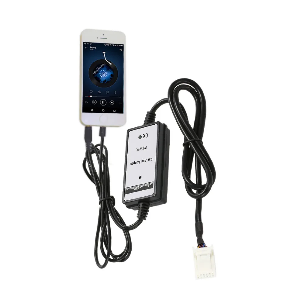 12 В Автомобильный USB Aux адаптер для смены компакт дисков зарядки Iphone 6/7/8/11