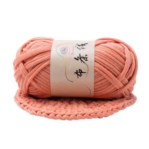 Skin Pink 1 шт. ручной вязки тканые нить Толстая корзина Одеяло Плетеный DIY кружевом «кроше» фасонной пряжи - Цвет: Skin Pink