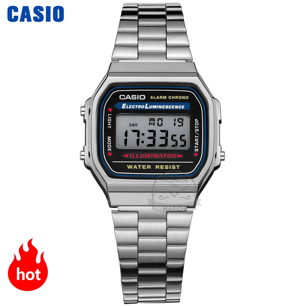 Casio часы мужские модные кварцевые наручные со светодиодной подсветкой роскошные