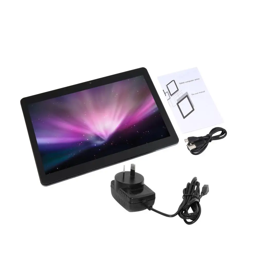 black AU plug 10 дюймовый планшетный ПК сети 4G MTK6797 десять основных ips экран телекоммуникационной версии Bluetooth 64 бит для android 8,0 4G+ 64G - Цвет: black AU plug