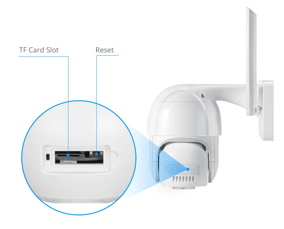 MISECU H.265X PTZ Wifi IP Camera 1080P 5MP Speed Dome AI Security Camera Wireless ONVIF Audio Outdoor Waterproof IR Color Night - Famidy.com
