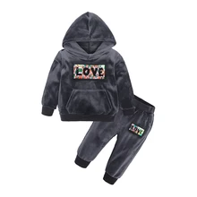 Новые детские укороченные топы с капюшоном для маленьких мальчиков, штаны, спортивная одежда, От 1 до 5 лет