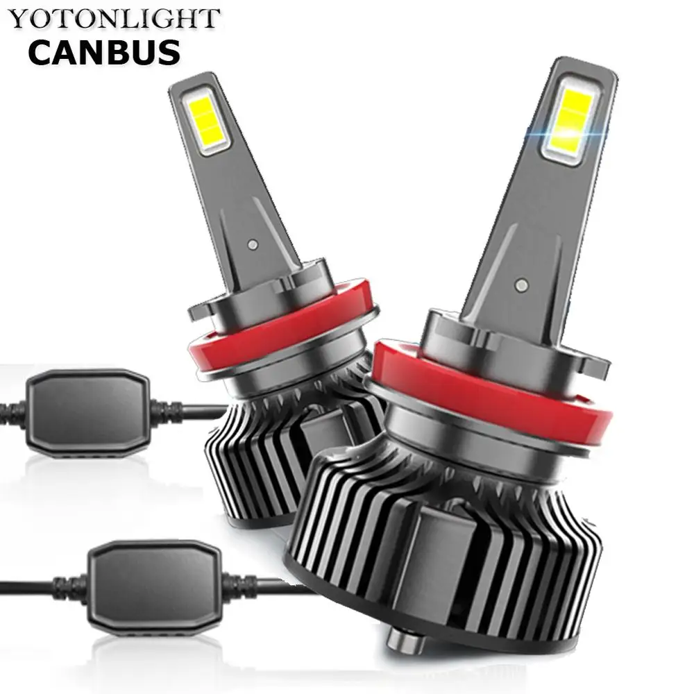 YOTONLIGHT 2 x Canbus H11 H7 Bulb Led Headlights H4 H1 H8 9005 9006 HB3 HB4 Led Lamp 9004 9007 H16 5202 H13 D1 D4 D5 80W 20000LM