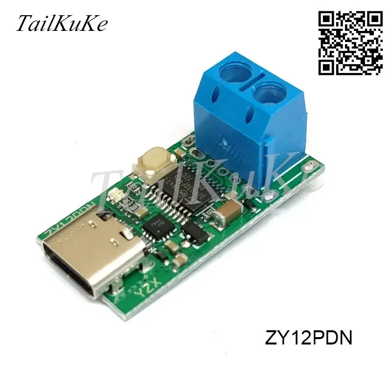ZY12PDS Type C детектор для подзарядки подкручивания и быстрой зарядки с USB разъемом PD2.0