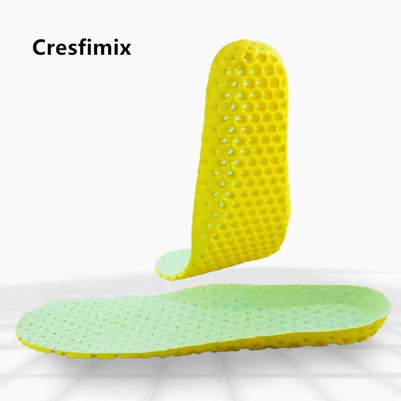 Cresfimix, классный дышащий светильник, легкая обувь, вставные стельки для мужчин размера плюс, спортивные стельки Semelle De Chaussures C5569