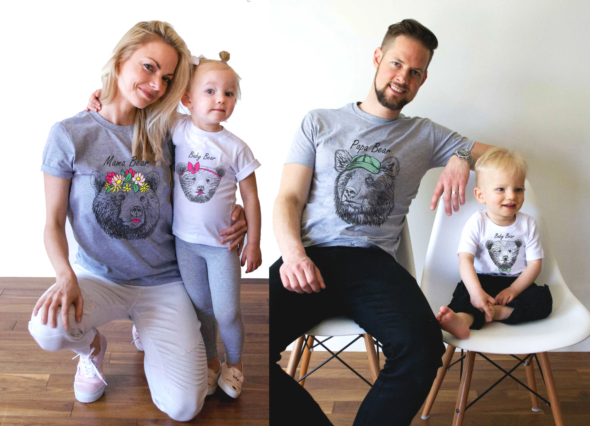 T Shirt D Ete Papa Ours Maman Ours Bebe Ours Chemises Famille Tenues Assorties Maman Et Papa Et Enfants Aliexpress